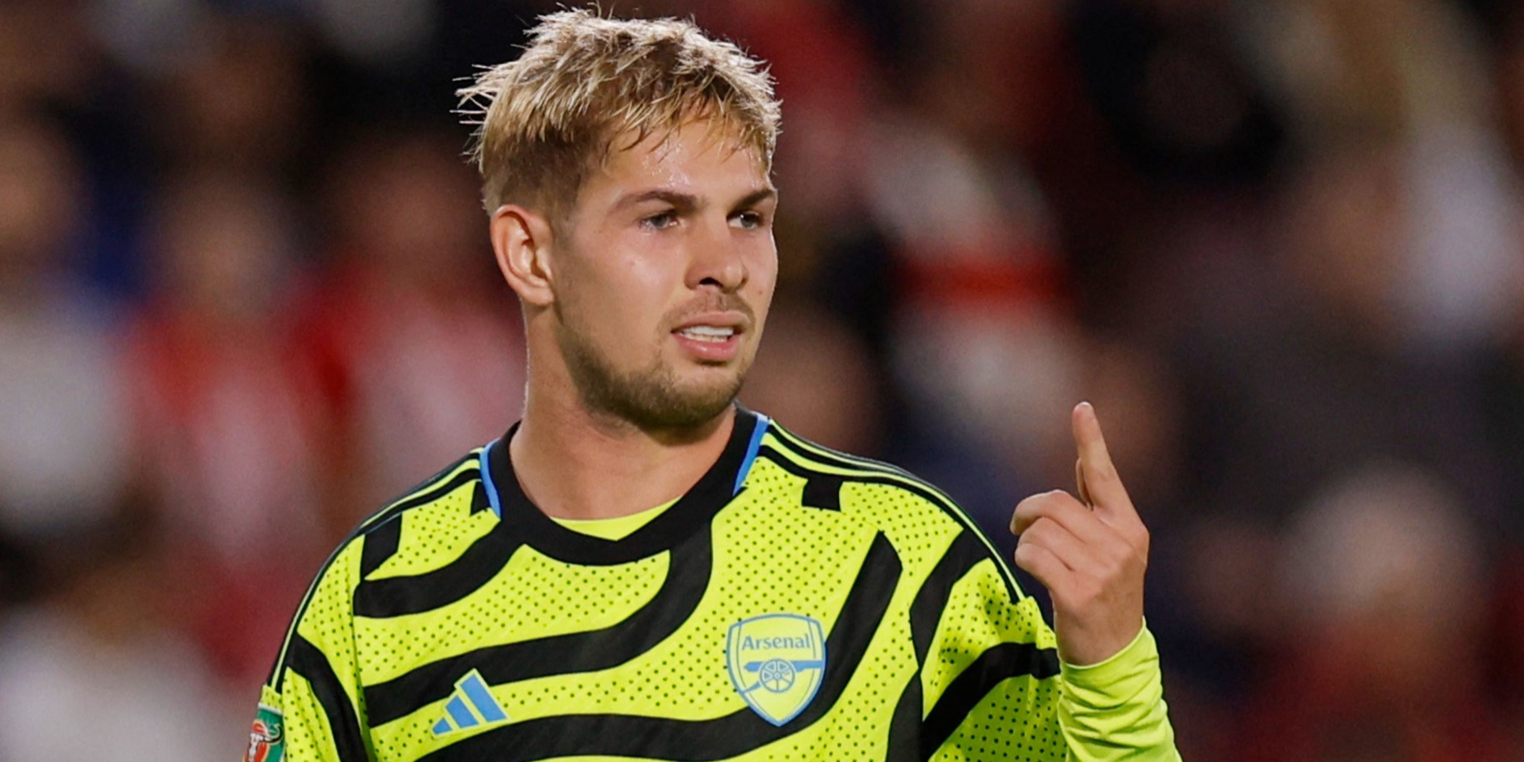 Emile Smith Rowe playing for Arsenal