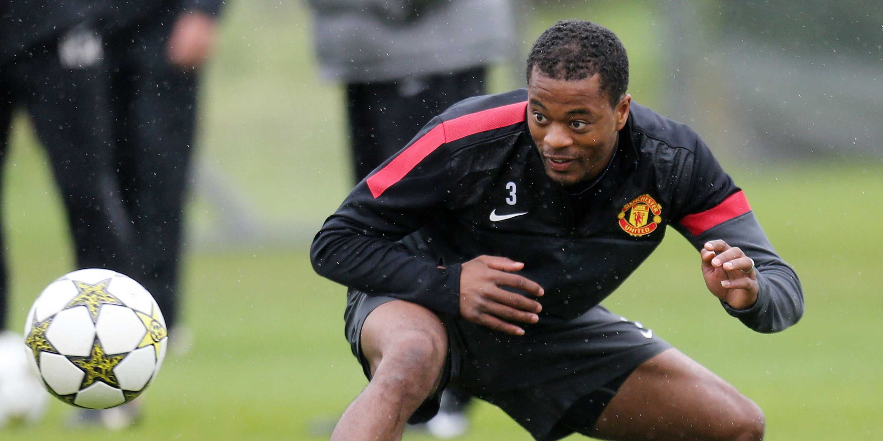 Patrice-Evra-Manchester-United-Training