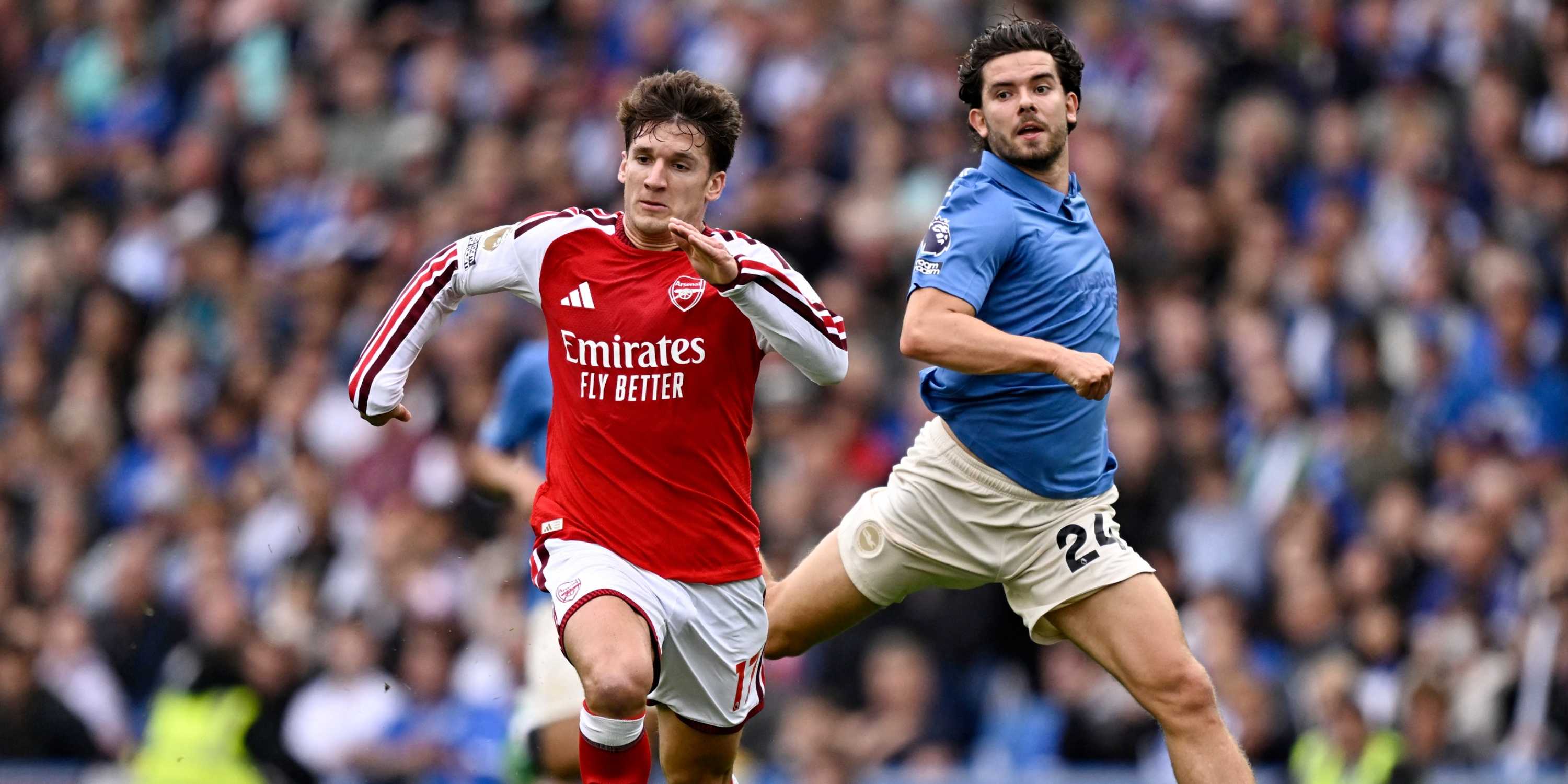 Arsenal's Christos Tzolis vs Brighton