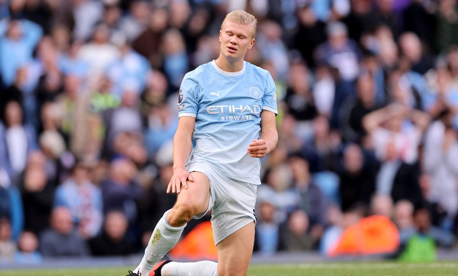 Erling Haaland in action